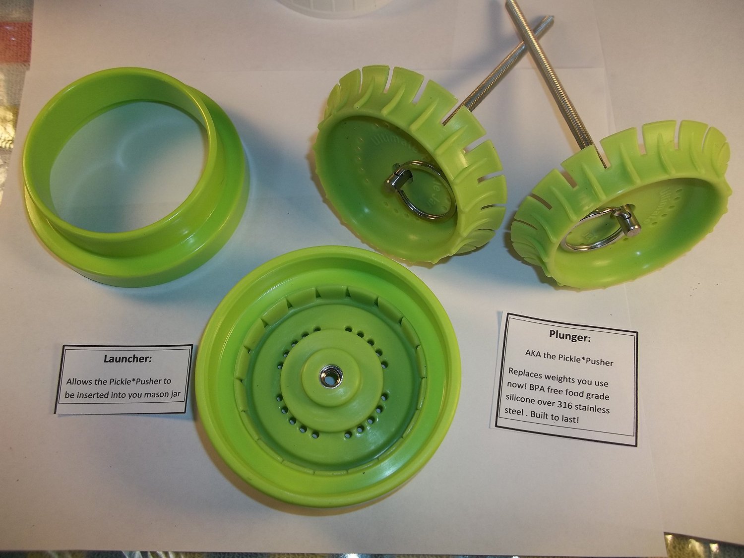 (image for) 3 pk Pickle*Pusher Fermenting Weight for Mason Jar